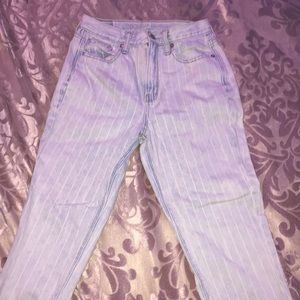 A light blue American eagle pants